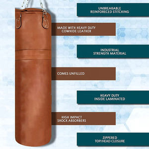 Sac de frappe lourd 6 pieds Muay Thai Boxe MMA Kick Boxing Entraînement Cuir PU Remplissage d'eau Durable Respirant Avec le meilleur OEM - Product Image 6