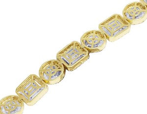 High Quality Customize Sterling Silver VVS Moissanite <b>Baguette</b> Round Diamond Iced Out Hip Hop Bling <b>Bracelet</b> For Men - Product Image 4