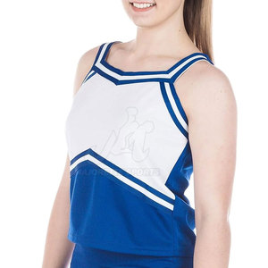 Haut de cheerleading léger en tissu extensible, coupe confortable pour l'entraînement et la performance. - Product Image 3