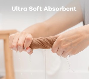 Customized Six-Layer Organic Cotton <b>Muslin</b> Solid Pattern Dyed Caramel Color <b>Baby</b> Clothing Washcloth Pack of 6 - Product Image 3