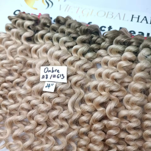 วิกต่อผมชาวกัมพูชาสำหรับผู้หญิงผมบริสุทธิ์แบบ100% จากเวียดนามผลิตภัณฑ์เสริมความงามแบบไม่ใช้สี Ombre #8/613 - Product Image 1