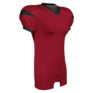 Camiseta de fútbol americano con estampado sublimado OEM, venta al por mayor, tela de poliéster de malla personalizada, uniforme de Club transpirable de secado rápido - Product Image 6