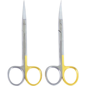 Juego de tijeras de IRIS de acero inoxidable Manual profesional Supercut Sharp Straight & Curved Instrumentos quirúrgicos Certificado CCC - Product Image 1