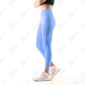 Leggings de yoga respirants taille élastique doux ultra léger résistant à la sueur et flexible pour les amateurs de fitness - Product Image 3