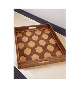Bandeja de Madera Ecológica Apta para Lavavajillas Ideal para la Configuración del Comedor y Cenas Familiares - Product Image 1