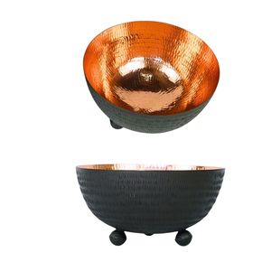 Plateaux décoratifs en cuivre chic et modernes pour fruits, collations, tables à manger, salons ou fêtes de mariage - Product Image 1