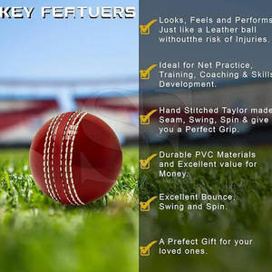 Pelota de cricket de alta calidad con agarre y rebote superiores para juegos competitivos - Product Image 5