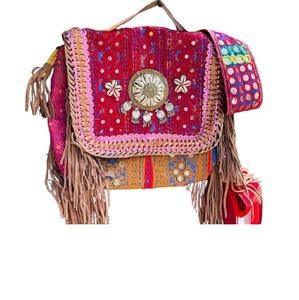 Bolso Banjara de estilo bohemio hecho a mano indio, bolso de mano bordado Vintage de lujo para mujer, bolso de hombro de compras de noche - Product Image 1