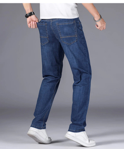 Ropa de calle para hombres y mujeres, pantalones vaqueros serigrafiados, pantalones vaqueros lavados de cintura media de corte regular vintage sólido - Product Image 6