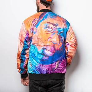 Blouson aviateur en nylon/coton personnalisé de haute qualité pour hommes toile tissu col montant à capuche imperméable marque privée écologique - Product Image 2