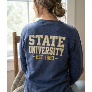 Sudadera con Capucha de Invierno Gruesa, Estilo Vintage, Lavado Ácido, Estampado 3D con Efecto Desgastado, Logotipo Universitario, Estilo Urbano Extragrande - Product Image 2