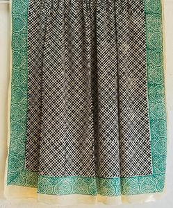 100% coton traditionnel main bloc imprimé écharpe Jaipur fabriqué à la main léger écharpe Boho Chic à la main ethnique doux coton écharpe - Product Image 1