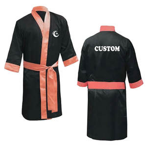 2025 meilleure vente de haute qualité pleine longueur Robe de boxe Logo personnalisé vêtements d'entraînement capuche OEM équipement d'arts martiaux - Product Image 3