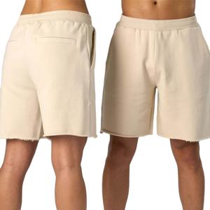 Pantalones cortos informales de algodón de verano para hombre, ropa al por mayor con logotipo personalizado, pantalones cortos sólidos de cintura media para hombre con logotipo, suministro del fabricante - Product Image 4