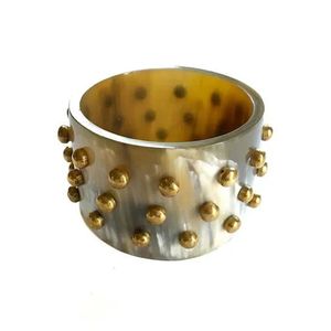 Brazalete de Cuerno Natural Ecológico, Brazalete de Cuerno de Búfalo Hecho a Mano, Regalo de Boda Duradero, Fabricante de Joyería de Moda Ética de la India - Product Image 2