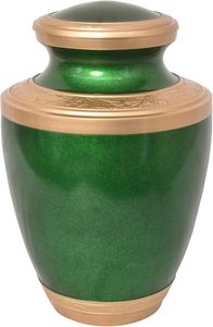 Urna de metal hecha a mano para cenizas humanas Urnas de cremación de metal de aluminio para cenizas Urna de cremación funeraria Mayorista de India - Product Image 5