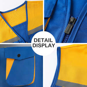 Chaleco de Trabajo de Verano Personalizado para Construcción, Alta Visibilidad, Reflectante, Sin Mangas, Unisex, de Poliéster - Product Image 6