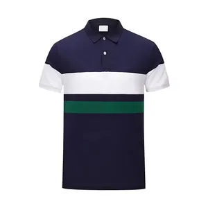 高品质男式高尔夫马球衫定制设计，具有抗起球、抗皱和透气的特点，休闲街头服装