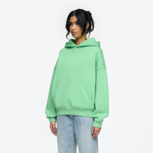 Venta al por mayor OEM personalizado hombres pulóver sudaderas con capucha diseño ligero en color sólido para invierno liso teñido sudaderas con capucha - Product Image 3