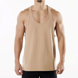 Camiseta sin mangas de gimnasio de entrenamiento para hombre, chaleco transpirable de culturismo con MOQ bajo, Camisetas interiores Stringers - Product Image 3