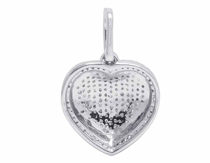 Meilleure qualité S925 argent VVS Moissanite diamant coeur pendentif personnalisé pour hommes tenue de fête décontractée - Product Image 4