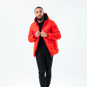 Venta al por mayor de alta calidad de los hombres de color sólido impermeable Stand Collar mangas completas burbuja chaleco cálido burbuja Puffer chaqueta gruesa - Product Image 3