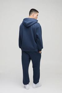 เสื้อผ้าแนวสตรีทแขนยาวสำหรับผู้ชาย, เสื้อผ้า100% มีฮู้ดแขนยาวผ้าคอตตอนชุดฤดูหนาวซิปเต็ม - Product Image 5