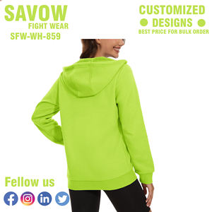 Sweatshirts à capuche pour femmes Sweatshirts courts en coton surdimensionnés Streetwear à capuche Vestes zippées en polaire Mode Gym Wear Casual Winter - Product Image 2