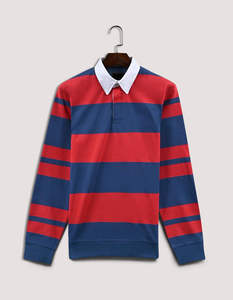 Camiseta de rugby de ajuste personalizado de alta calidad con tapeta de bucle y uniforme de rugby para jugadores de equipo - Product Image 6