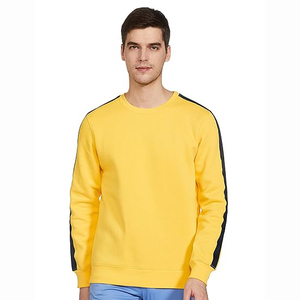 Sweat-shirt à capuche pour homme en coton 100% de qualité supérieure, taille personnalisée en gros, col rond côtelé, sweat-shirt à capuche court pour homme - Product Image 3