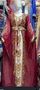 2026 Magnifique Kaftan Vert Modeste pour Femmes Musulmanes KSA Émirats Arabes Unis, Perlé et Pailleté, Fait Main, en Polyester Respirant, Longueur Ras du Sol, Col en V - Product Image 5