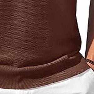 Chemises de golf pour hommes en coton 100% grande taille à manches courtes, logo personnalisé brodé, chemises polo pour hommes, téléchargées par Dress Sports - Product Image 4