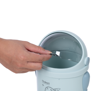 Mini contenedor de basura robotizado Hokori 5268, un cubo de basura compacto de escritorio hecho de plástico PP con tapa, ideal para oficinas y espacios de estudio. - Product Image 5