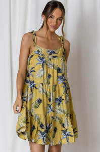 Floral personalizar ropa verano sin mangas Boho elegante vestido de vacaciones moda estampado Floral cintura alta personalizado verano Mini - Product Image 2