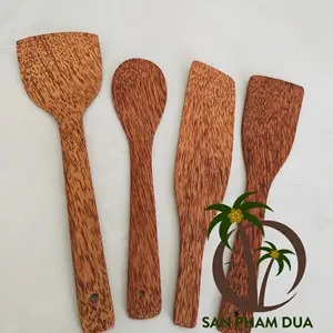 Utensili da cucina ecologici/forchetta cucchiaio in legno di cocco caldo/utensili da cucina in legno cottura ecologica