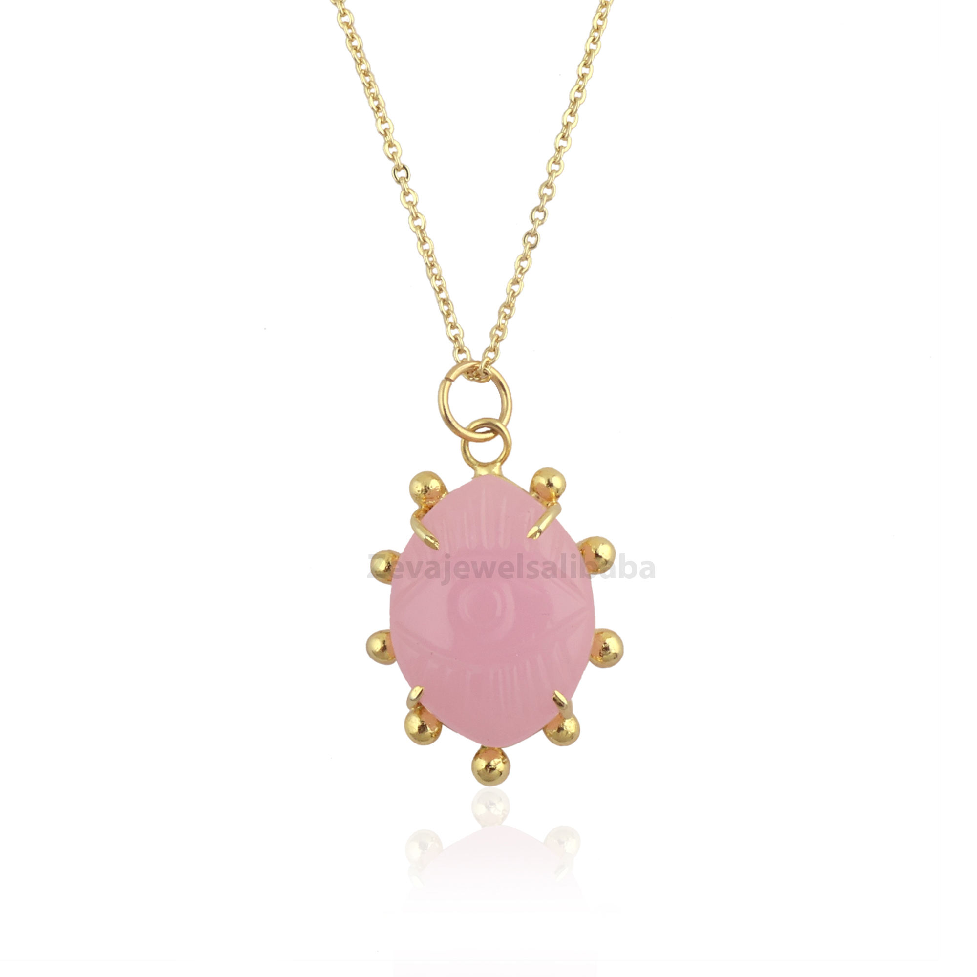 พลอยคาลซิโดนีสีชมพู