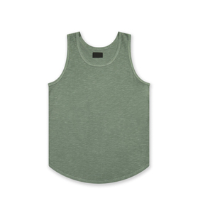 New Arrival Men's Quick-Drying Knitted Cotton Polyester Sleeveless Fitness Gym Sport Tank <b>Top</b> High Street Style Breathable OEM - Product Image 5