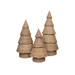 หวายสานด้วยมือดีไซน์ใหม่ล่าสุดเป็นมิตรกับสิ่งแวดล้อมต้นคริสต์มาสบ้านไร่ตกแต่งคริสต์มาสขายส่งจากเวียดนาม - Product Image 2