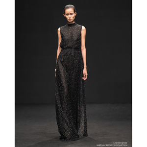 Vestido elegante de moda para mujer, bufanda con efecto de encaje ZUKA, VESTIDO LARGO, ropa de moda sin mangas, etiqueta y logotipo personalizados - Product Image 1