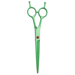 กรรไกรตัดแต่งขนสัตว์เลี้ยงสำหรับมืออาชีพกรรไกรตัดแต่งขนสัตว์เลี้ยงขนาด7นิ้วทำจากไทเทเนียมสีนกแก้วเยอรมัน - Product Image 3