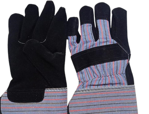 Gants de travail en cuir de vache fendu de haute qualité Gants de sécurité anti-coupure canadiens pour un usage quotidien Protection des mains pour le soudage - Product Image 3