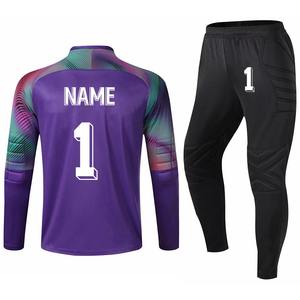 Uniforme de gardien de but de football personnalisé de haute qualité Kits de football ordinaire personnalisés de qualité bon marché uniforme de gardien de but de football en vrac - Product Image 5