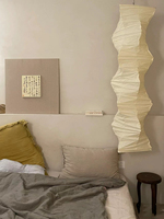 Candelabro de papel de estilo japonés, arte Simple, sala de estar, dormitorio, decoración de papel, candelabro artesanal, pantalla