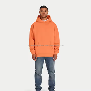 Sweat-shirt de sport uni en polyester de taille américaine en gros, personnalisable avec broderie et impression en relief pour hommes - Product Image 4