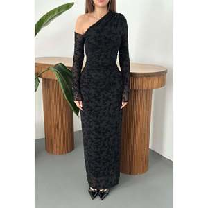 Robe transparente noire - Noir - Product Image 5