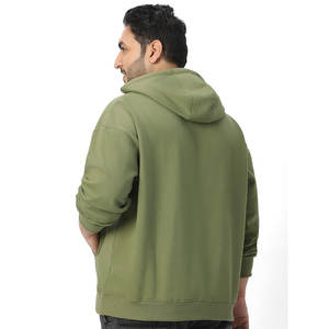 OEM personalizado de los hombres de gran tamaño de algodón mezclado Sudadera con capucha con diseño de moda Ropa deportiva de venta al por mayor de los hombres Sudadera con capucha de gran tamaño - Product Image 4