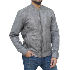 Veste en cuir pour homme, coupe classique pour des tenues intemporelles et polyvalentes, mode décontractée, vestes en cuir pour homme en vente à bas prix - Product Image 3
