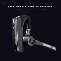 Auriculares A8H para V5.2 con Cancelación de Ruido ENC, Controlador de 13 mm, hasta 20 Horas de Reproducción de Música, Diseño de Gancho para la Oreja para Camioneros y Uso en la Oficina