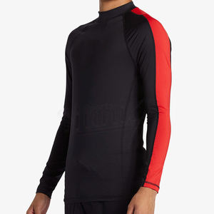 Custom <b>Black</b> BJJ Rash Guard Sublimation Rash Guard Sportswear Polyester Adults Custom Men <b>Long</b> <b>Sleeve</b> Rash Guard - Product Image 4