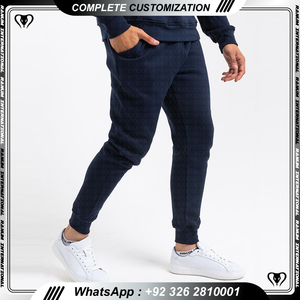 Custom XXL Pullover Tracksuits for Men High Quality Fleece <b>Training</b> Jogger Wear Printed Gym Sportswear with Logo for Winter - Product Image 6